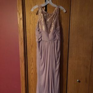 Blush bridesmaid dress